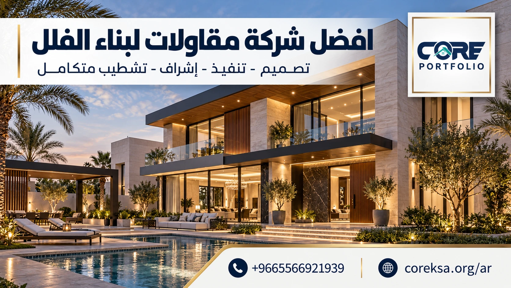 افضل شركة مقاولات لبناء الفلل